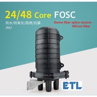 Fiber optic dome splicing closure 48core