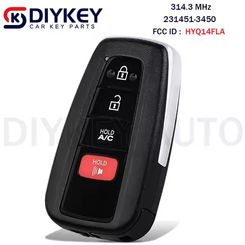 Smart Keyless Remote Key Fob 4 Buttons 314.3MHz for Toyota Prius Prime 2019 2020 2021 2022 FCC ID: H