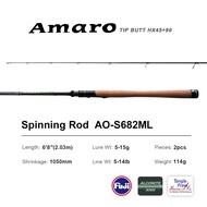 PURELURE AMARO Spinning Rod For Bass High Carbon Long Throwing Fishing Rod In FUJI Accessories Plus 