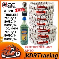 QUICK  TIRE PHOENIX TUBELESS By 14 70/80/14 80/80/14 90/80/14 100/80/14