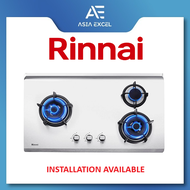 RINNAI RB-93TS (RB93TS) 3 BURNER HYPER FLAME STAINLESS STEEL BUILT-IN HOB