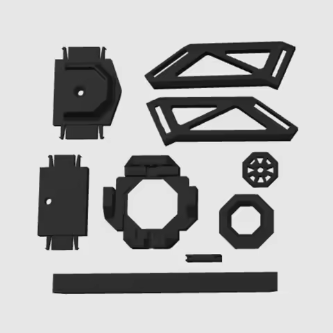 DIY Building Block Wall Display Bracket Wall Mount Holder for LEGO Dark Falcon Star Wars 75389