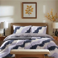 Aussino Contempo Laze 100% Cotton Fitted Sheet Set/Quilt Cover Set
