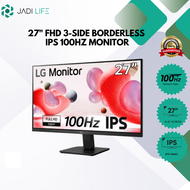LG 27" FHD 3-SIDE BORDERLESS IPS 100HZ MONITOR