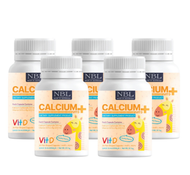 NBL Calcium Plus แคลเซียม พลัส วิตามินดี แคลเซียมเด็กสูง มีส่วนช่วยให้กระดูก-ฟันแข็งแรง (แพ้นมวัวทาน