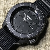 [Watchwagon] Seiko 5 SRPD79K1 Japan Movement Stealth Automatic Gents Watch with Nylon Strap Limited Qty  SRPD79 !!
