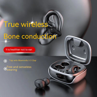 Elesky- Clip-ear Bone Conduction Wireless Headset Bluetooth 5.3 New Innovative HD Sound Quality Comfortable Sport Earbuds