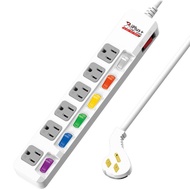 Umbrella 3P Extension Cord 7 Cut 6 Seats (PU-3765) Computer Extension Cord Extension Plug Heavy Duty