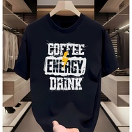 KATUN [Premium Men's t-shirts 100% Combed Cotton]Black Coffee Energy Drink Lightning Graphics Men's 