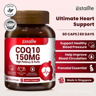 [NEW] Estalife CoQ10 150MG | Coenzyme | Heart Prenatal Immunity Supplement | Vegan | 60 Capsules