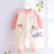 Bộ Đồ Cotton Giữ Nhiệt Cho Trẻ Sơ Sinh Mùa Thu Đông Bộ Đồ Bò Bê Cotton Nguyên Chất Cho Bé Trai Và Bé