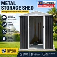 Outdoor Metal Storage Shed Garden House Weather Resistant Tool Storage Room for Home Yard