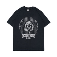 Metal t-shirt Satanic Distro t-shirt Men Women Black SIXCISSORS 666 GIRLS