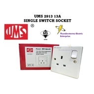 [1PC] UMS SP2913A 2913A 13A 1 Gang Switch Socket Outlet, Sirim Approved