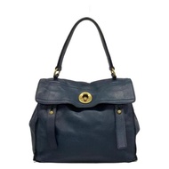 Yves Saint Laurent YSL muze Laula SAINTLAURENT Handbag Purse Navy leather Direct from Japan Secondha