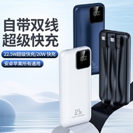 22.5W Comes with Cable Super Fast Charging Treasure 1,0,000mAh Power Bank Printed 3c Can Go on the P