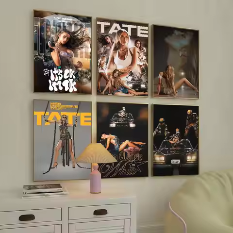Hot Singer T-Tate McRae Poster Suitable For Home Living Room Bedroom Office Bar Wall Decoration Stic