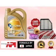 A499# TOYOTA MARK X ,LEXUS IS250 IS3502004year-2010year OIL FILTER + AIR FILTER + KOYOMA 5W40 FULLY 