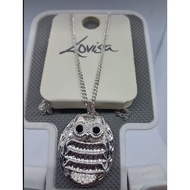 Lovisa Owl Locket Pendant Silver Necklace Fashion Jewelry