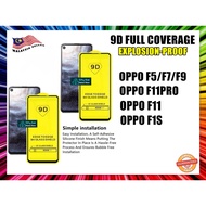 Oppo F11 F11 Pro F9 F7 F5 Premium 9D Curve Full Screen Cover Tempered Glass