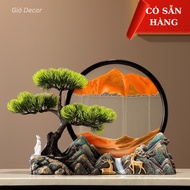 3D Flowing Sand Landscape Painting, Glass Hourglass, Desk Decor, Meaningful Housewarming Gift