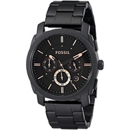 Authentic Fossil Men Machine Chronograph Black Dial Stainless Steel Watch FS4682 Jam Tangan Lelaki