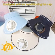 （Fuelthefirer） Breathable Cooling Fan Hat Fan Sun Visor Hat Fishing Hat Cooling Peaked Hat Usb Charg