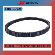 PGS Drive Belt 818x19.7x28 Scooter Moped ATV CVT fiber For QP125 ORBIT CROX 125 150 sym JET4 FIDDLE 