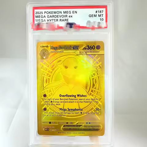 Diy PTCG English Mega Gardevoir ex Rating Card Charizard Lucario Venusaur Latias Copy Version Classi