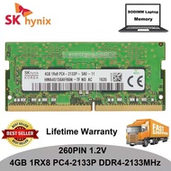 ₪☎SK Hynix 4GB 1RX8 PC4-2133P DDR4-2133MHz 260Pin 1.2V SODIMM Laptop Memory RAM Notebook