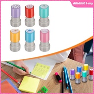 [DilidilidaMY] 6x Teacher Stamps Compact Cute Encouraging Portable Classroom Stampers Office Station