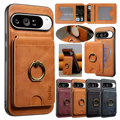 2 In 1 Leather Case For Google Pixel 8 8a 8pro Pro 9 9pro 9proxl 10 10pro Pro Xl Pixel9 Pixel10 Card
