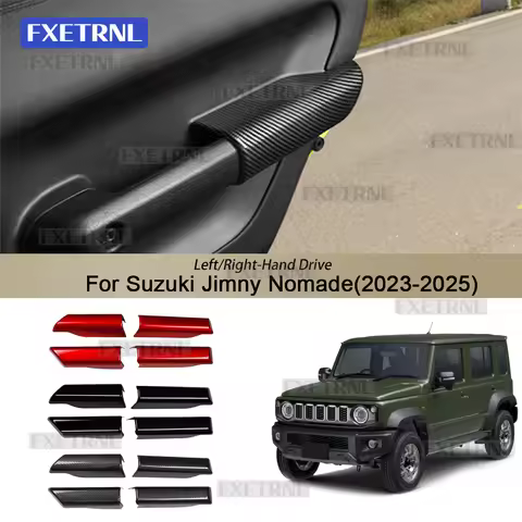 For Suzuki Jimny 5-Doors Nomade 2023 2024 2025 LHD RHD Car Rear Door Armrest Protector ABS Black Car