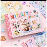 Double M5 stickerbook ins style cute cartoon journal & deco kit