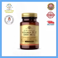 Solgar Sublingual Vitamin B12 1000mcg 100 Nuggets