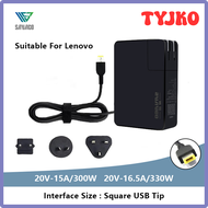 TYJKO SAVAGO 300W 20V 15A เครื่องชาร์จอะแดปเตอร์ AC กานสำหรับ Lenovo ThinkPad Legion Pro 5/5i 330W แ