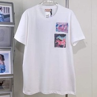 義大利奢侈品牌Marni藝術插畫印花短袖T恤  義大利製 代購非預購