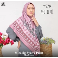 Penawaran Terbatas 130 x 130 cm Jilbab Segi Empat Syari Motif Hijab