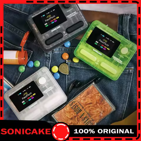 SONICAKE Pocket Master Guitar Bass Amplifier 1.77" LCD Screen 100+ Multi-Effects Pedal QME-10 Suppor