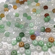 Loose Beads Tricolor Spacer Beads Jade Burmese DIY Natural A Goods Jade Abacus Beads Transfer Beads 