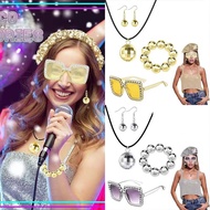 5 Pcs 70s Disco Accessories Women Disco Costume Accessories