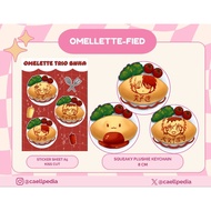 Boku No Hero Academia BNHA MHA Omelette-fied Plushie Keychain Sticker Sheet