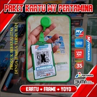 Paket Kartu My Pertamina Desain Portrait | Kartu Bensin | Kartu