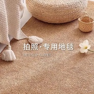 [48H Shipping] Minimalist wabi-sabi style faux sisal pineapple loop rug, dirt-resistant and dust-pro