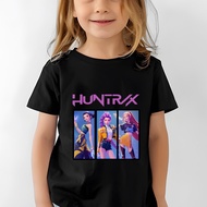 Huntrix kpop demon hunter shirt unisex kids cotton spandex