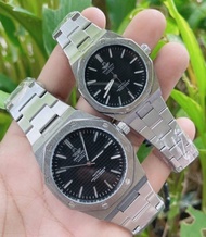 นาฬิกาอิเกิ้ล ของแท้ Grand Eagle Watch นาฬิกาข้อมือ รุ่นAE8039G นาฬิกาคู่รัก นาฬิกาอีเกิ้ลAP สายเหล็ก กันน้ำได้ RC827