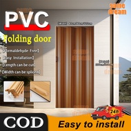 Sliding door accordion door PVC folding door partition door kitchen and bathroom partition door hous