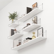 ST/ Punch-Free Wall Shelf Living Room Wall Decoration Partition Wall Wall-Mounted Router Shelf Bookshelf Wall-Mounted GX