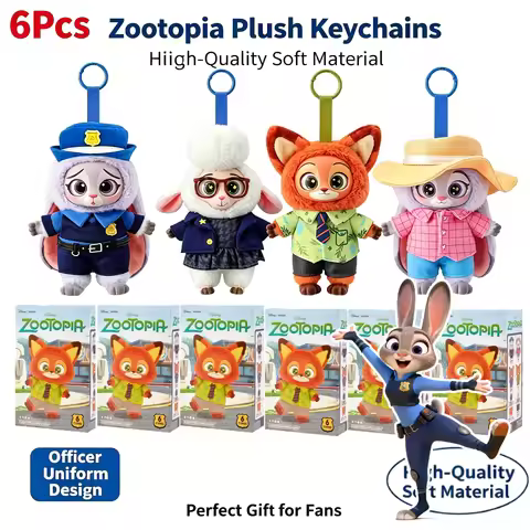 Zootopia Series Blind Box Judy Nick Vinyl Plush Cartoon Character Pendant Trendy Toys Box Birthday G