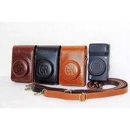 Suitable for Ricoh Ricoh GR3X GR3 Leather Case GR GR2 Protective Case Small Camera CCD Shoulder Stor